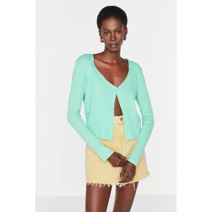 Trendyol Green Camisole Buttoned Basic Blouse