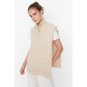 Trendyol Sweater Vest - Beige - Regular fit