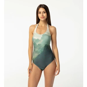 Aloha From Deer Woman's Mouthful Open Back Swimsuit SSOB AFD008