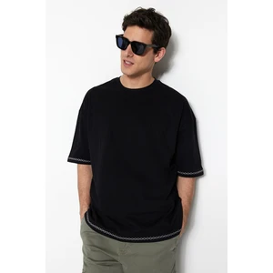 Trendyol T-Shirt - Black - Oversize