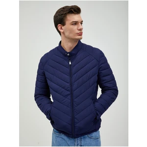 Dark Blue Men's Quilted Jacket Guess - Men