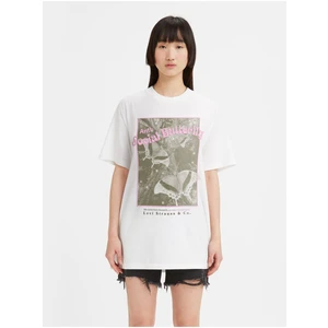 Levi's White Women's Oversize T-Shirt Levi's® Antisocial - Women