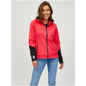 SAM73 Black-Pink Women's Zippered Hoodie SAM 73 Djaili - Women