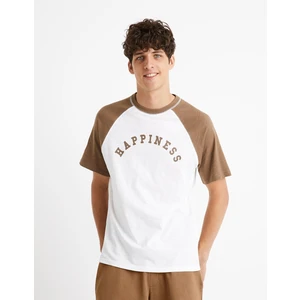 Celio Cotton T-Shirt Ceraglan Happiness - Men