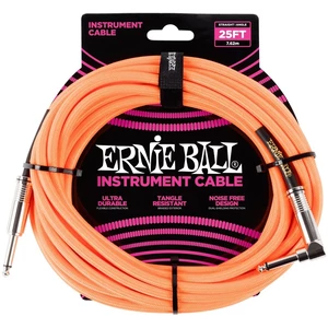 Ernie Ball P06067 Portocaliu 7,5 m Drept - Oblic