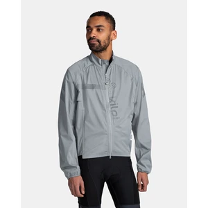 Men cycling jacket KILPI RAINAR-M Light gray