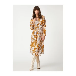 Koton Floral Wrap Dress