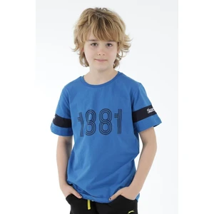 Slazenger Boys' T-Shirt, Blue T-Shirt, T-shirt