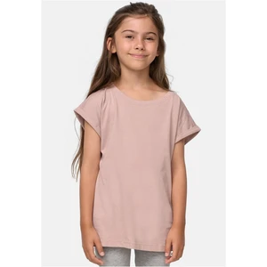 Girls' organic t-shirt with extended shoulder dukrose