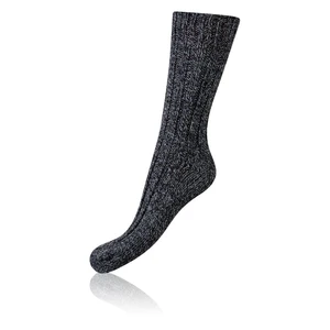 Bellinda <br />
NORWEGIAN STYLE SOCKS - Men's winter socks of Norwegian type - black