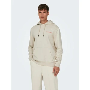 Beige Men's Hoodie ONLY & SONS Bryce - Men's