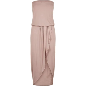 Women's Powder Pink Bandeau Dress