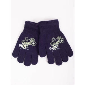 Yoclub Kids's Gloves RED-0012C-AA5A-020 Navy Blue