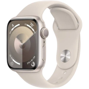 APPLE Watch Series 9 GPS 41mm Starlight Aluminium Case with Starlight Sport Band - S/M