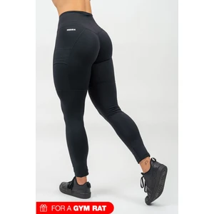 Nebbia High Waisted Leggings Leg Day Goals Black M Fitness pantaloni