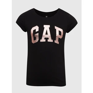 Black girls' T-shirt with GAP logo