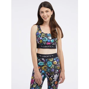 Black Womens Sports Floral Top Puma x Liberty - Women