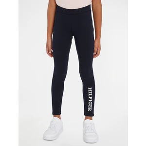 Dark blue girly leggings Tommy Hilfiger - Girls