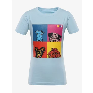 Light blue children's T-shirt with print NAX ZALDO