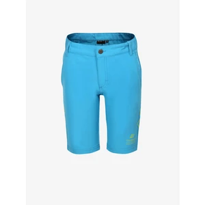 Kids softshell shorts ALPINE PRO COLO neon atomic blue