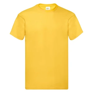 Original Fruit of the Loom Men's Yellow T-Shirt