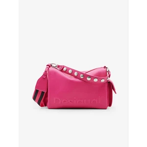 Pink Women Small Handbag Desigual Half Logo Habana - Women