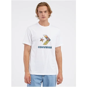 White Men's T-Shirt Converse Star Chevron - Men