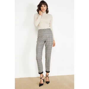 Lafaba Women's Gray Plaid Pants