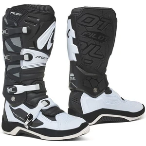 Forma Boots Pilot Black-White 46 Motorcycle Boots