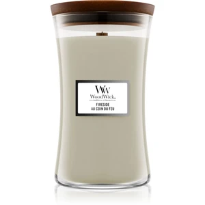 Woodwick Fireplace Fireside vonná sviečka s dreveným knotom 609.5 g