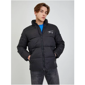 Tommy Jeans Signature Puffer Bunda Černá