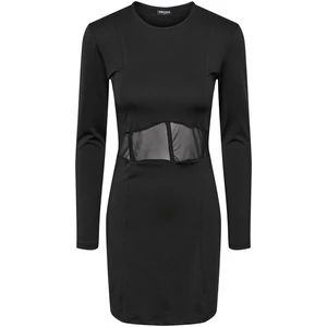 Pieces Dámské šaty PCMAJA Slim Fit 17131575 Black M