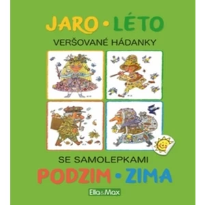 Jaro, Léto, Podzim, Zima - Kniha samolepek a hádanek