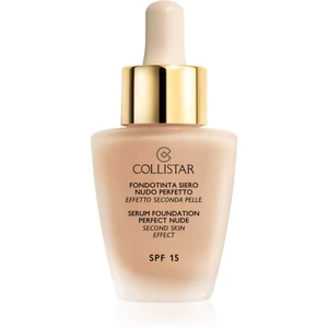 Collistar Serum Foundation Perfect Nude rozjasňujúci make-up pre prirodzený vzhľad SPF 15 odtieň 4 Sand 30 ml