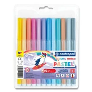 Centropen Fixy Colour world Pastel, 12 barev