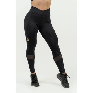 Nebbia High Waist Push-Up Leggings INTENSE Heart-Shaped Black/Gold L Fitness nohavice