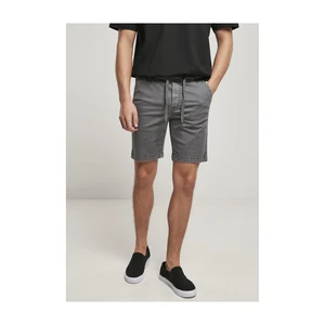 Stretch Twill Joggshorts Light Asphalt