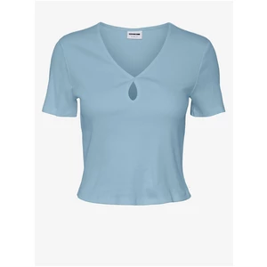 Blue Womens Basic T-Shirt Noisy May Maya - Women