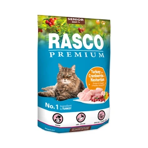 Rasco Premium Cat Senior, Turkey, Cranberries, Nasturtium 400g