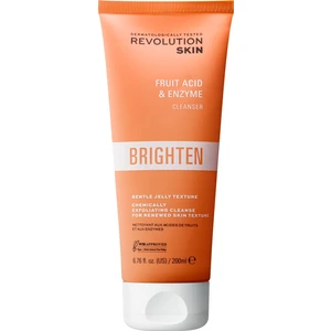 Revolution Skincare Brighten Fruit Acid & Enzyme rozjasňující čisticí gel s AHA kyselinami 200 ml