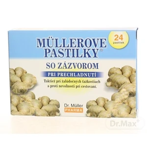 Müllerove pastilky se zázvorem a vitamínem C, 24 ks