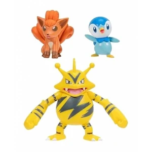 Jazwares Pokémon akčné figúrky 3-Pack Piplup, Vulpix, Electabuzz 5-7 cm