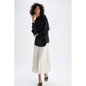 DEFACTO Pleated Woven Maxi Skirt