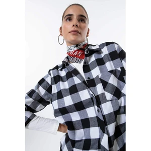 DEFACTO Regular Fit Plaid Flanel Long Sleeve Shirt