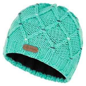 Women's winter beanie KILPI CROCHY-W turquoise