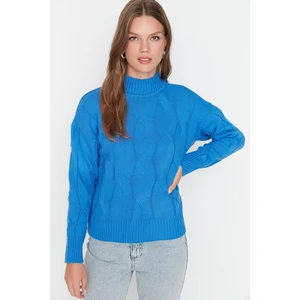 Trendyol Sweater - Blue - Regular fit