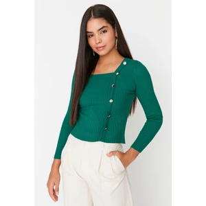 Trendyol Sweater - Green - Fitted