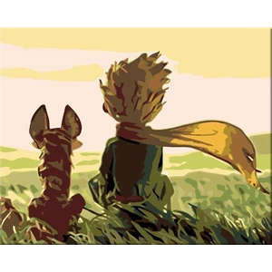 Zuty Peinture par numéros Petit Prince avec un renard