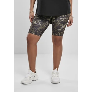 Ladies High Waist Camo Tech Cycle Shorts Wood Digital Camo