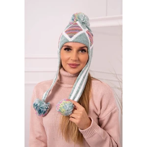 Ladies Long Ear Cap Eunika K322 mint